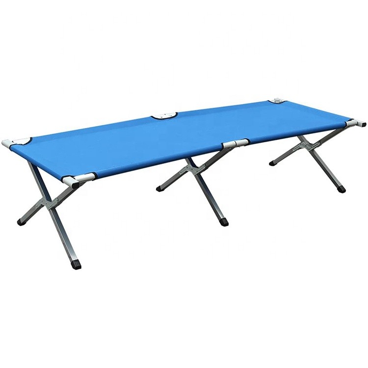 China ODM Durable Foldable Lightweight Bed Reinforced steel S leg For Adults for sale