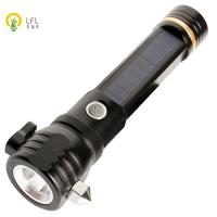 China Safety Guard High Power Led Torch Light With Solar Rechargeable Battery factory