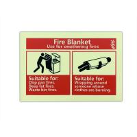Quality Photoluminescent Aluminum Fire Blanket Imo Symbol Sign Glow In The Dark for sale