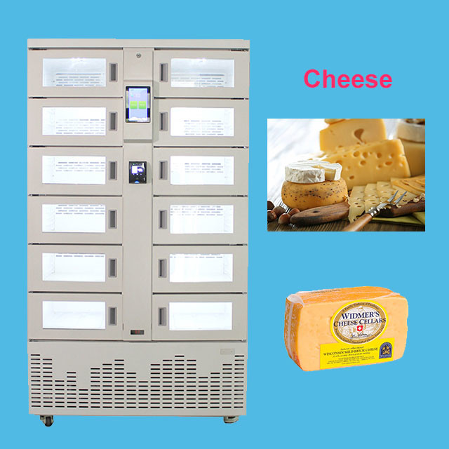 China Vending Locker With Refrigerated Room Temperature For Packed Cheese Storage Express Delivery factory