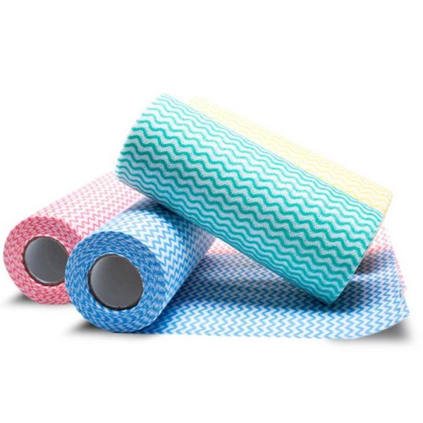 Quality Spunlace Non Woven Disposable Cleaning Kitchen Wipe Fabric Roll for sale