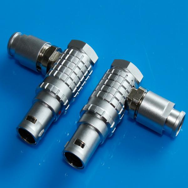 Quality Right angle Lemo FHG compatible connectors Elbow push pull circular connectors 2pin --- 26pin multi pole plug for sale