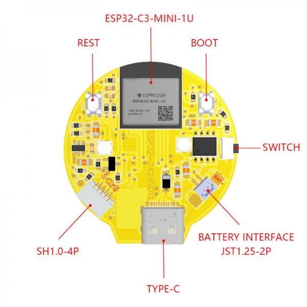 Quality 1.28 inch tft with ESP32 development board, 240x240 resolution with Wifi for sale