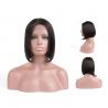 China Short Black Human Hair Lace Front Bob Wigs Straight 10 Iches - 18 Inches factory