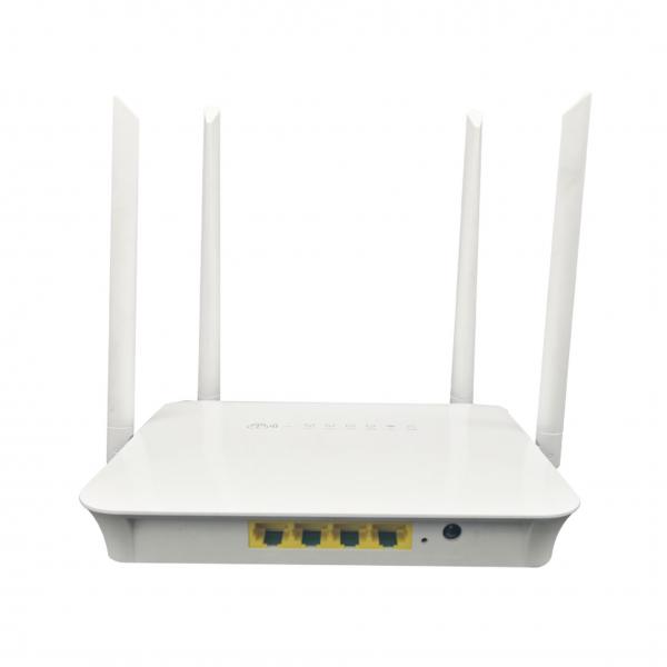 Quality 100M Openwrt Four Antenna Wifi Router Wireless Ac1200 Dual Band Gigabit Router for sale