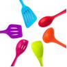 China Customized Colorful Silicone Cooking Utensils Set , 21*3cm Cooking Utensils Spatula factory