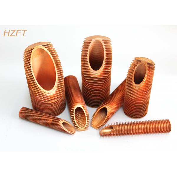 Quality Cold Worked Copper Finned Tube For Air Cooling / Finned Tubes Heat Exchanger for sale