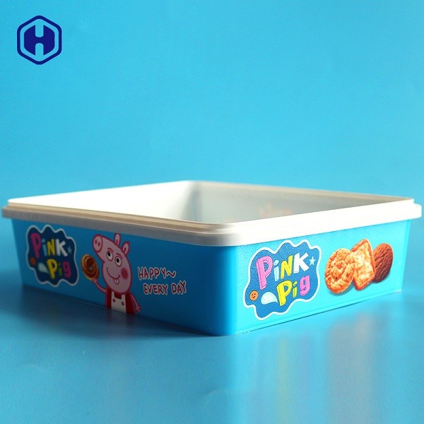 Quality Hot Filling Customize IML Box Round Cookies Plastic Packaging SGS FDA QS for sale