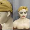 China Sport Running Yoga Reusable Elastic Turban Band 100% Satin Turban Headband factory