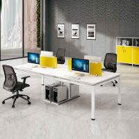 China White 4 Person Office Cubicle Workstation Staff Open Workstation factory