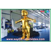 China Golden Man Cloth Inflatable Cartoon Characters For Birthday Parties factory