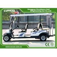 China White Color 6 Person Electric Patrol Car With Knock - Down Caution Light factory