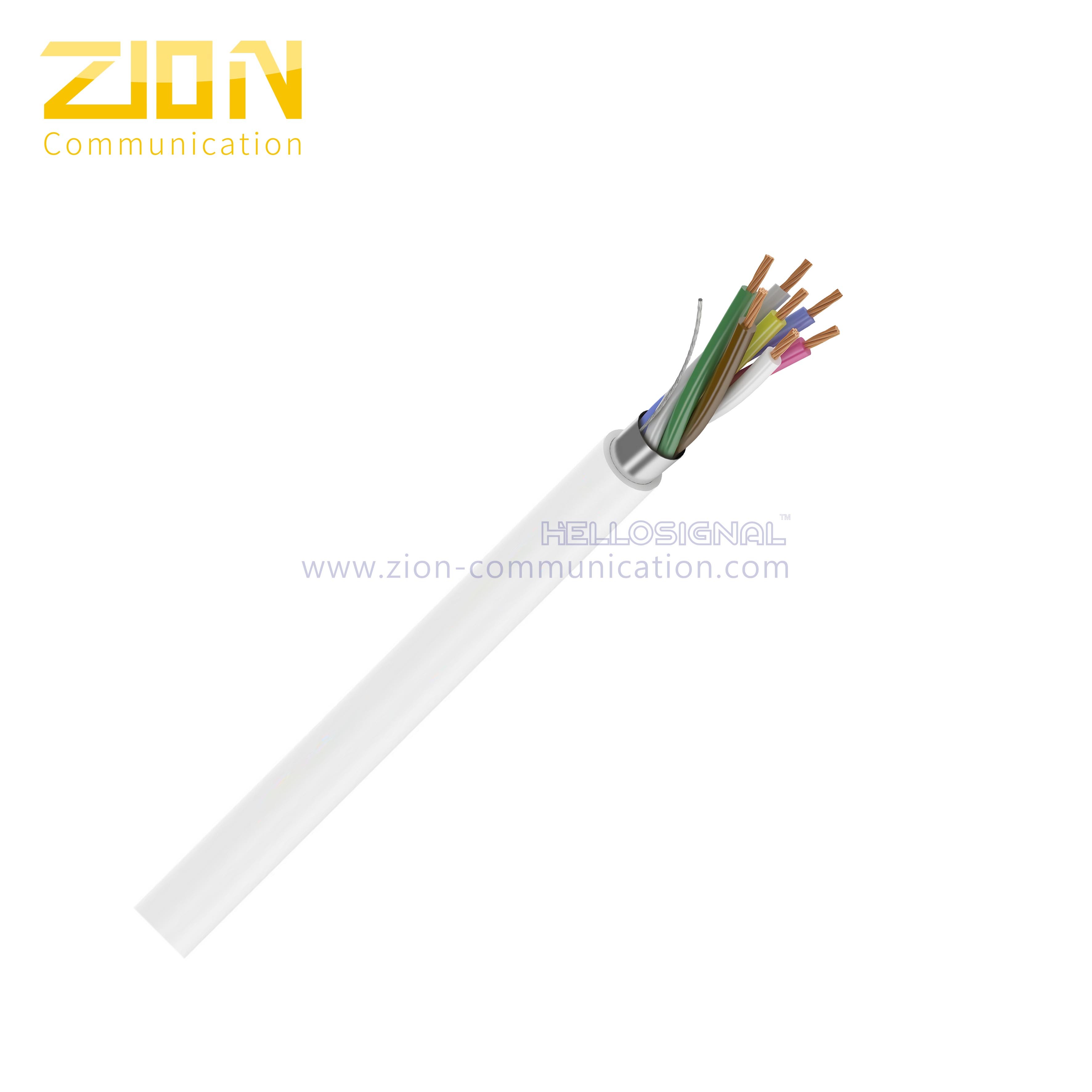 China Shielded 0.28mm2 Security Alarm Cable for Installing Surveillance Cameras Use factory