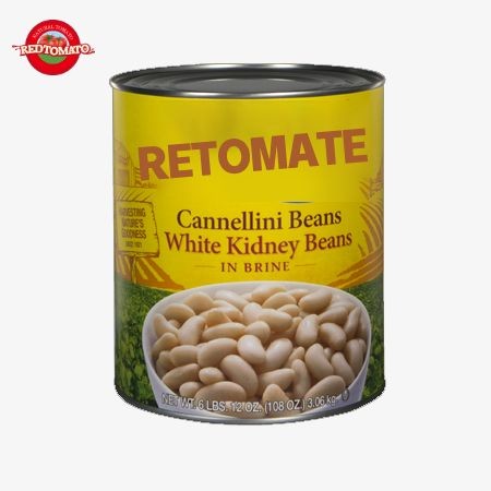 China ISO White Kidney Beans Canned , 3000g Delicious Kidney Beans In Brine factory