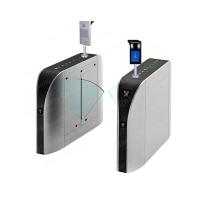 Quality Automatic Flap Barrier Turnstile With RFID Card Fingerprint Face Recognition Bar for sale