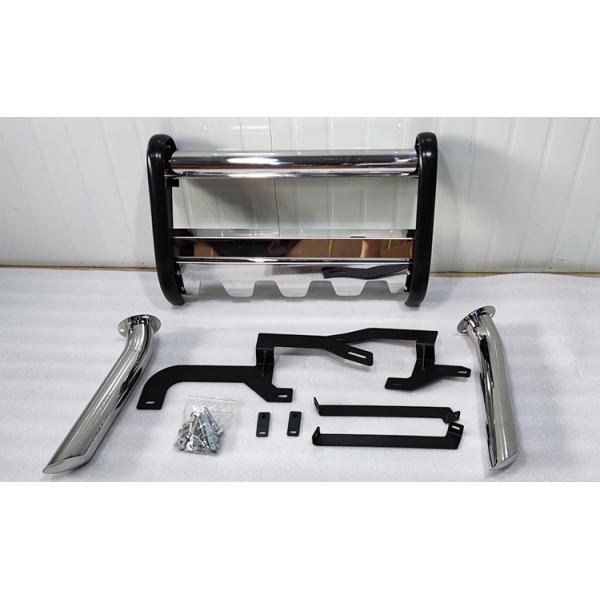 Quality ODM 2018 Silverado Ford Raptor Front Bumper Silver Stainless Steel Material for sale