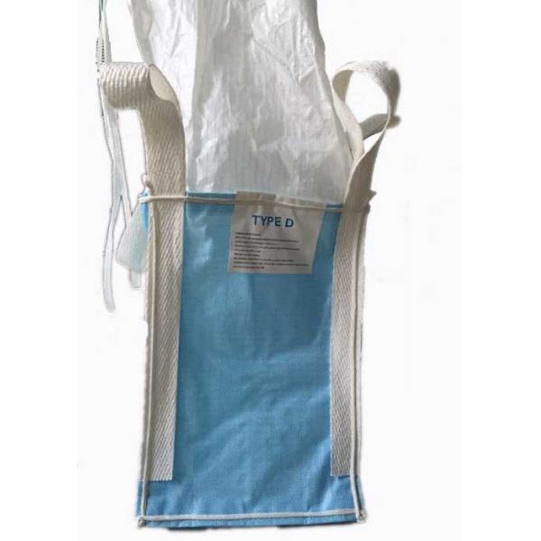 Quality Dangerous chemical powder 500kg anti static bulk bags CROHMIQ blue for sale