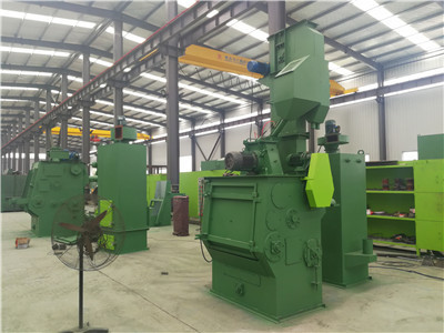 Quality 1500kg/hr Rubber Belt Shot Blasting Machine Stamping Parts Cleaning for sale