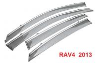 China Professional Car Window Visor / Wind Deflector Toyota RAV4 2013 Automobile Accessories factory