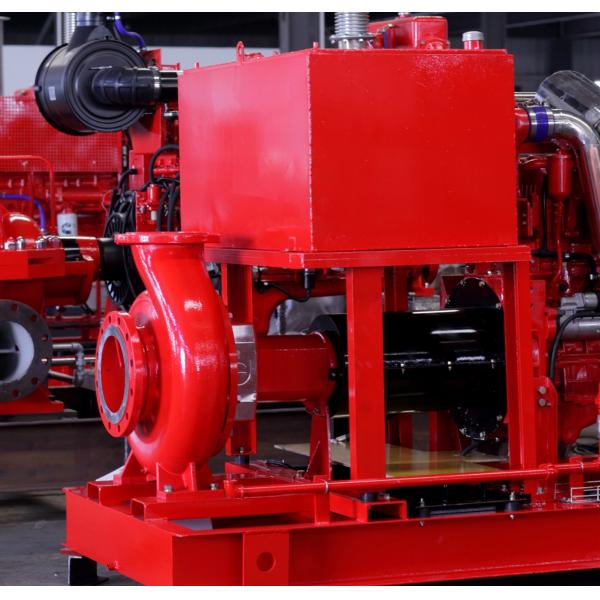 Quality Single Stage Horizontal Centrifugal End Suction Fire Pump Set With Diesel Engine for sale