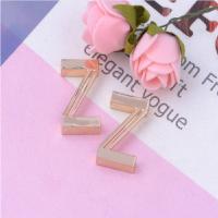 China Solid Alphabet Shape Metal Handbag Tags , Stainless Steel Luggage Tags Personalized factory