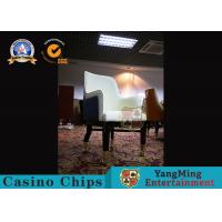 China Gambling Club Hotel Wooden Lounge Chair And Table Set Upholstered factory