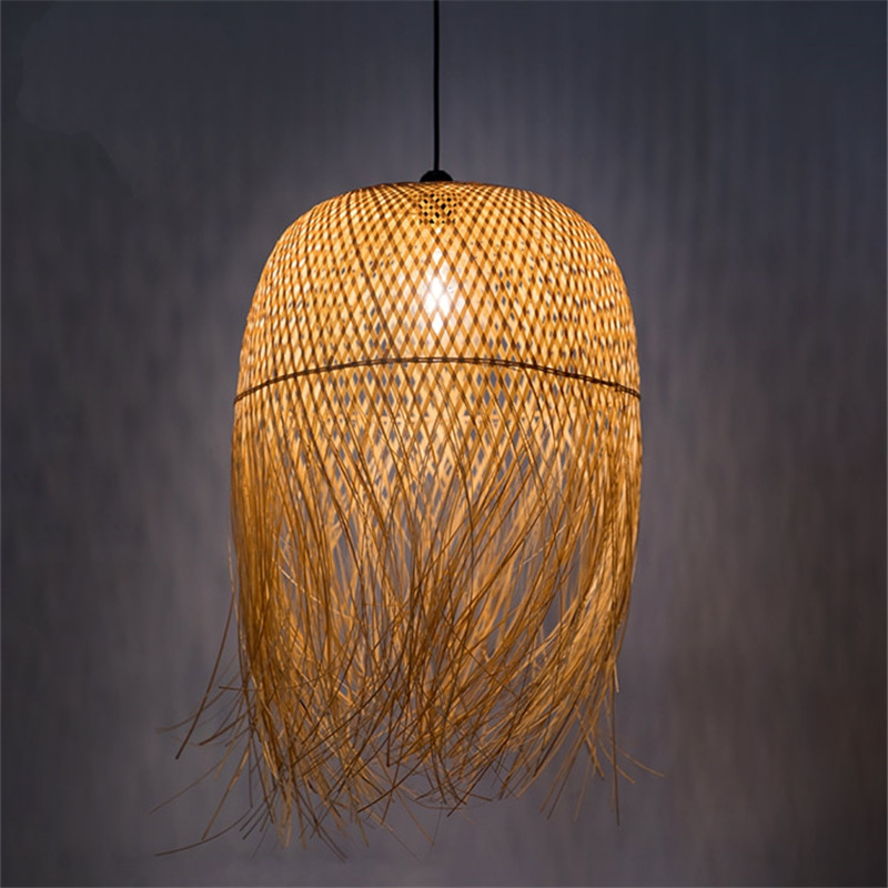 China Japanese Tea Room Bamboo Pendant Lights Lighting Vintage Indoor Home Decor designer pendant light(WH-WP-28) for sale