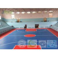 China Silicon PU Synthetic Sports Surfaces , Playground Rubber Flooring Outside Construction for sale