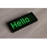 China 32KByte LED Scrolling Name Badge Green Color Indoor For Text / Animation factory