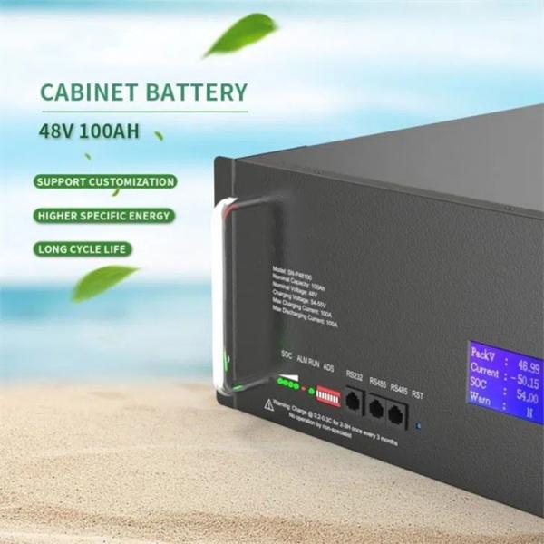 Quality Solar Cabinet Battery High Voltage Lifepo4 Lithium Ion Battery Pack for sale