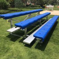 Quality 3 Rows Aluminum Outdoor Bleacher Seating For Playgrounds Gymnasiums for sale