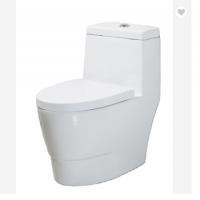 China Comfort Height Siphonic One Piece Bathroom Toilet Dual Flush Single Piece Closet factory