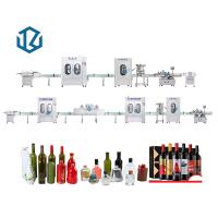 China Vial Vodka Wine Alcohol Rinsing Capping Bottle Filling Line for sale