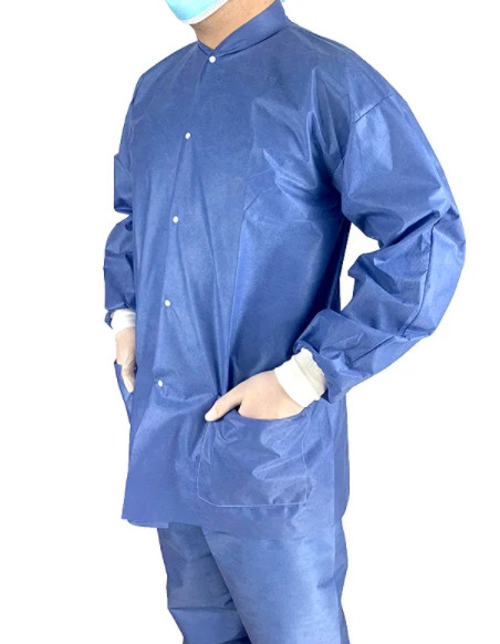 Quality Customized Disposable Lab Gown Abrasion Resistant For Hospital Laboratory for sale