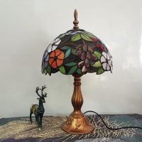 China Tiffany Table Lamp 30cm Grape Lampshape E27 Bedroom Bedside Lamp(WH-TTB-16) for sale