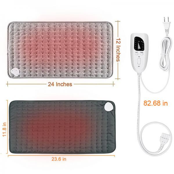Quality Far Infrared Electric Heated Pad 12×24inches Size For Hot Compress OEM for sale