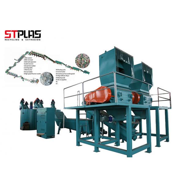 Quality Stainless Steel PET Washing Line Crushing Drying Plant With High Performance for sale