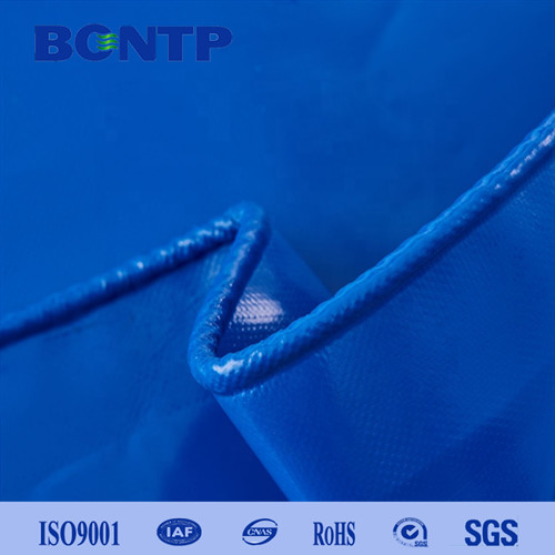 Quality 0.55mm PVC Coated Truck Tarpaulin Side Curtain Tarp Material for sale