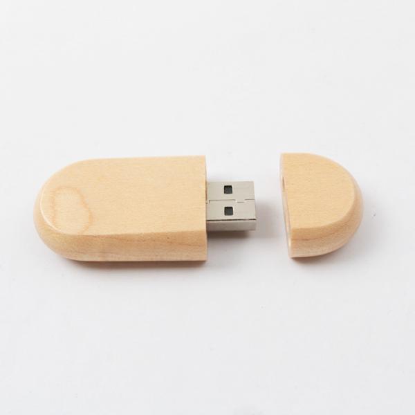 Quality Maple Bamboo personalised wooden usb stick 128GB 60mm length for sale