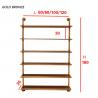 China Wood / Metal Indoor Shoe Rack Display Shelves Modern 6 Layers Store Fittings factory