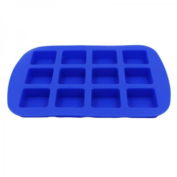 Quality Whiskey Cube Silicone Ice Mold Flexible 12 Cavity Reusable Durable for sale