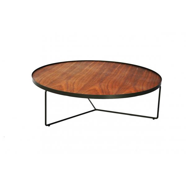 Quality Modern Design Steel Frame Coffee Table Round Rust Resistance for sale