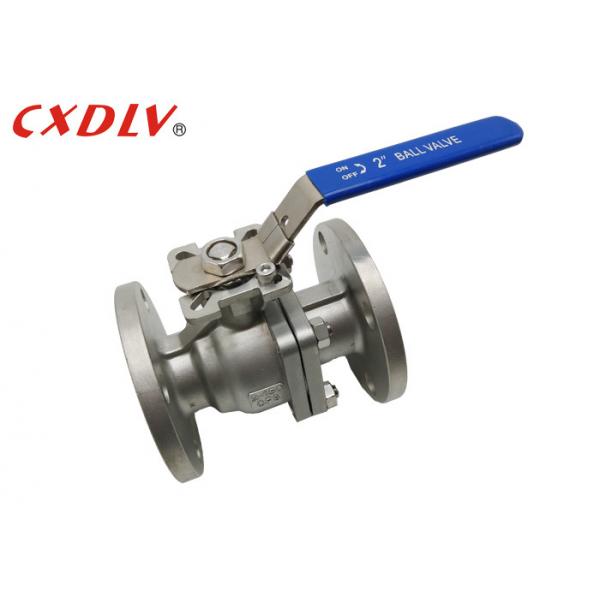 Quality 150LB 2'' Flanged Ball Valve Stainless Steel CF8 CF8M Direct Mounting Pad ball for sale