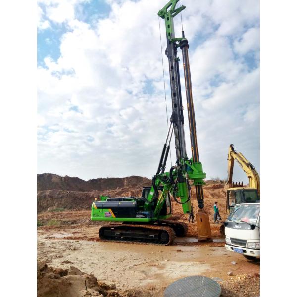 Quality Foundation Pile Drilling Hydraulic Piling Rig With Rotary Angle Displacement for sale