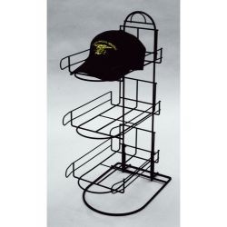 China 3 tier sign hold wire display racks / shelving  for show sport caps countertop display for sale