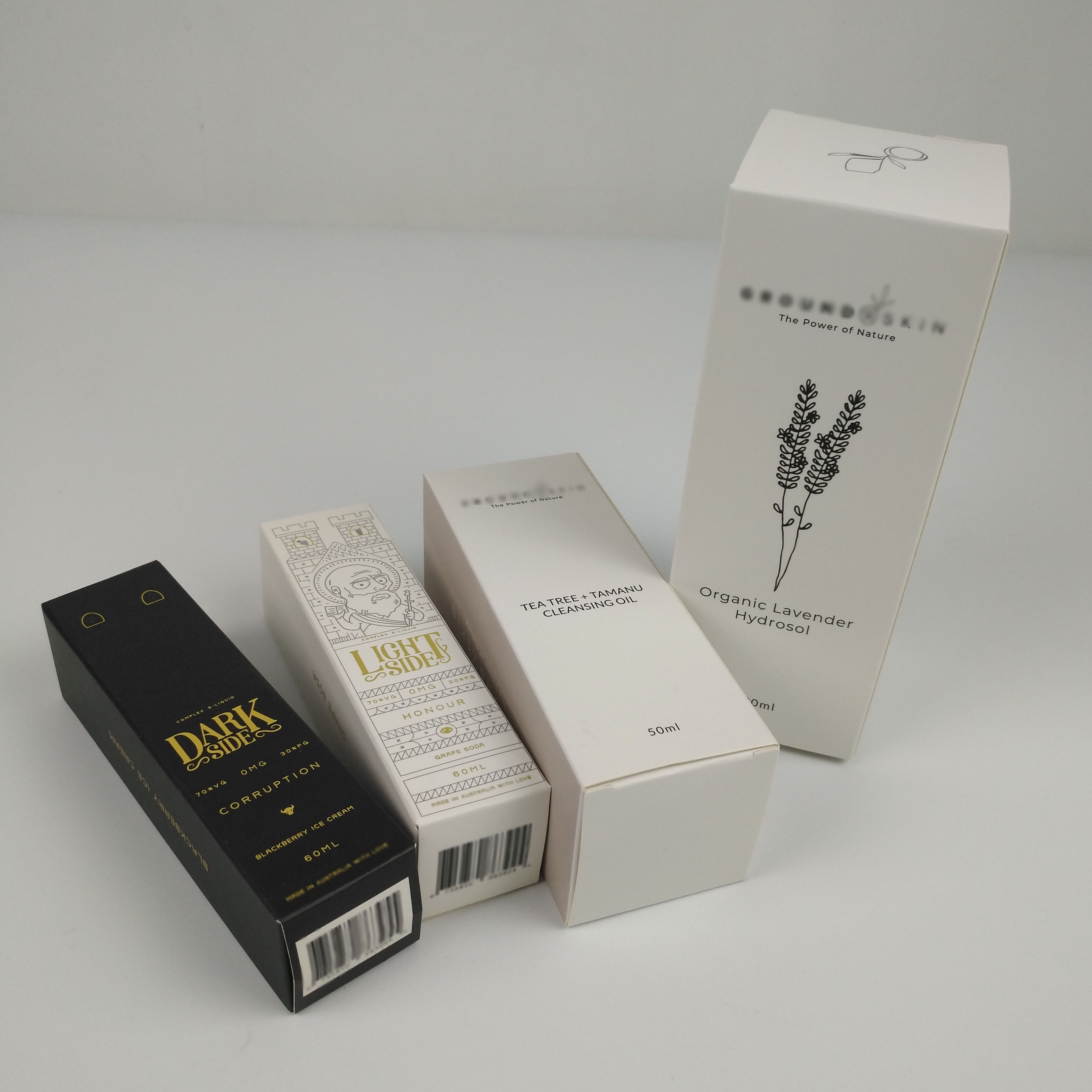 China Printed Paper Packaging Box Cream Paper Cosmetics Packaging Boxes With Stamping 60ml 30ml Makeup Skincare Paper Box factory
