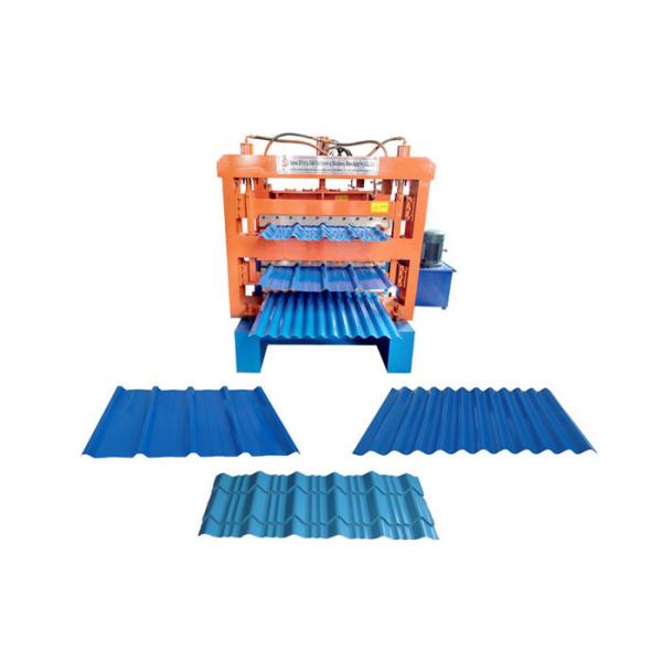 Quality Aluminum Tile Corrugated Roll Forming Machine , Three Layer IBR Sheet Making for sale