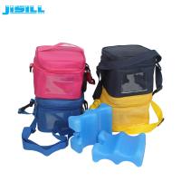 China 4 Bottle Carry Insulated Wine Beer Bottle Cooler Bag with wavy shape ice pack factory