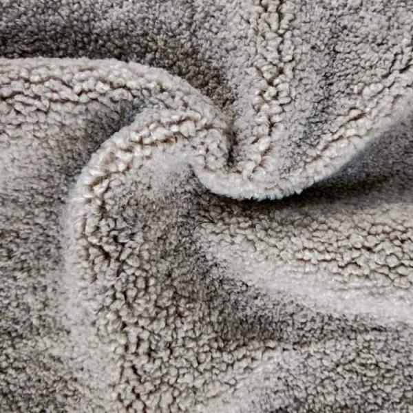 Quality 58'' 60'' 360gsm 100 Polyester Sherpa Fleece For Upholstery Carpet for sale