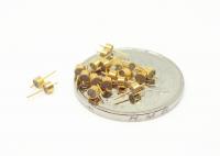 China Gold Plated Hermetically Sealed Connectors Glass To Metal Single Pin For Transmit Microwave Signals factory